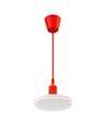 24W LED plafondlamp met rood snoer - 2000lm, 3000K, warm wit