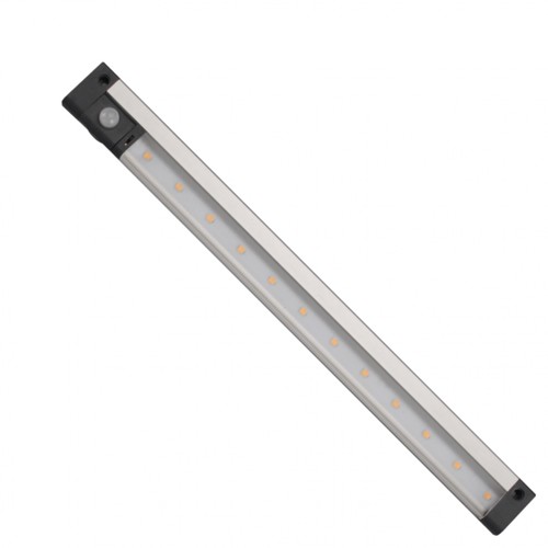 50cm 5,3W LED kastarmatuur met PIR sensor, 12V - Koud wit, lineaire module