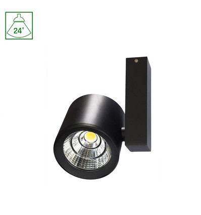 CHLOE COB LED 16W - 230V, IP20, 24°, Warm Wit, Plafond, Zwart