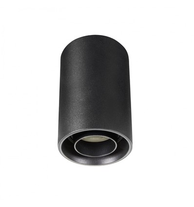 CHLOE SPOT GU10 OPBOUW IP20 ROND ZWART KANTELBAAR