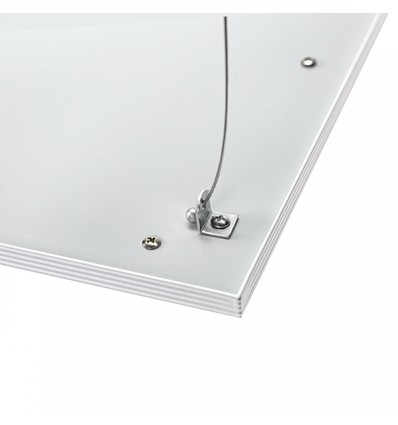 Draadophanging voor 60x60 en 30x120 LED-panelen - 4 st. set, 100cm, zilver