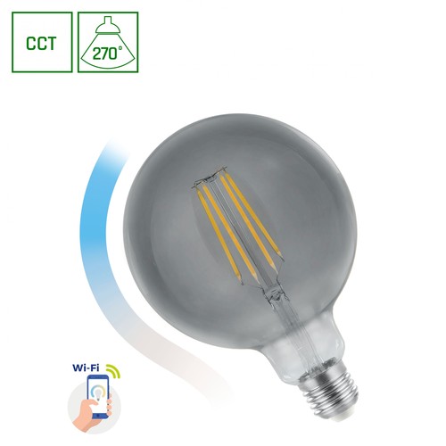 E27 4,9W LED globe lamp - G95, grote bolvorm, voor open armaturen