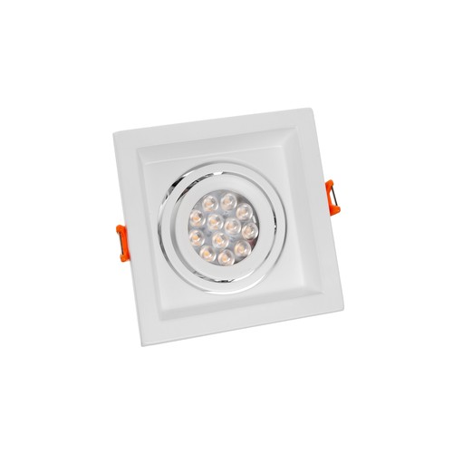 MDD MINI GU10 inbouwspot - vierkant, wit, zonder lichtbron