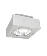 AR111 GU10 opbouwspot, wit - Vierkant, verstelbaar, 14,5 x 14,5 x 8,5 cm, zonder lichtbron