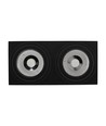 Mirora AR111 X2 dubbele opbouwspot - Zwart, rechthoekig, verstelbaar, voor 2x GU10, 29,3 x 14,5 cm