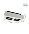 GU10 wandlamp met up/down licht - IP44 buiten, zwart, zonder lichtbron