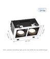 Modern Day Mini GU10 - Wit frame, zonder lichtbron