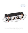 GU10 Wand/plafond spot - Wit, zonder lichtbron