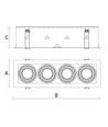 GU10 Wand/plafond spot - Wit, zonder lichtbron