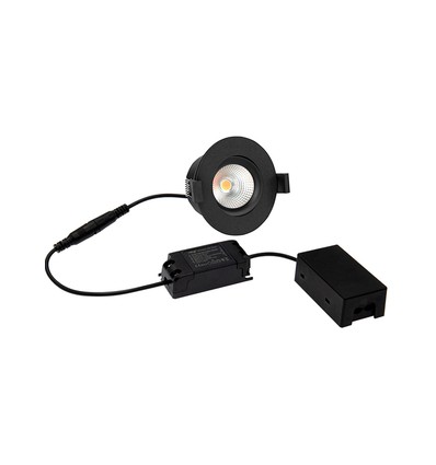 HiluX D3 Tilt360 LED inbouwspot RA97 - 2700K, Zwart