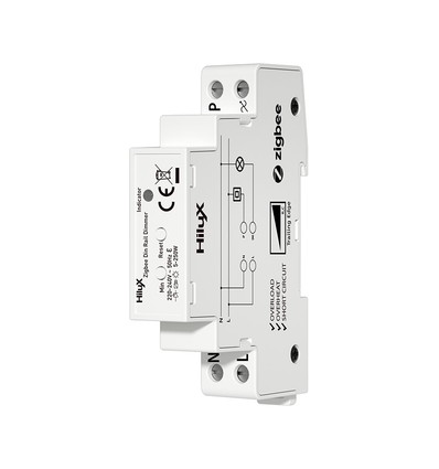 HiluX Zigbee DIN-rail lichtdimmer - 250W