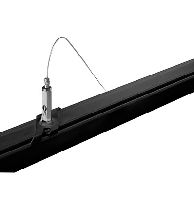 Ophangkabel voor 3-fase rails - Zwart, 8m, Spectrum, 1 st.