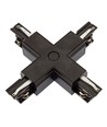 X-connector voor 3-fase rails, SPS - Zwart, Spectrum