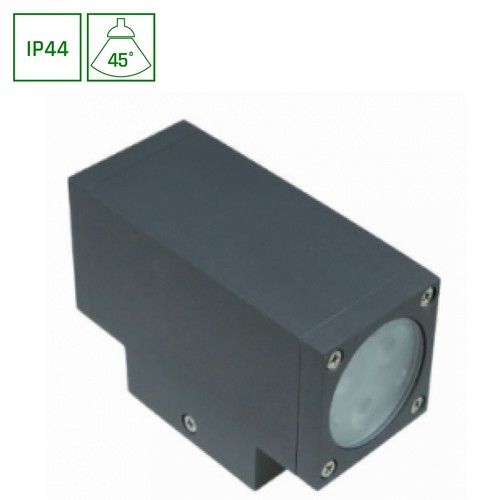 6W TORRE wandlamp - IP44, 400lm, 6000K, koud wit, incl. lichtbron