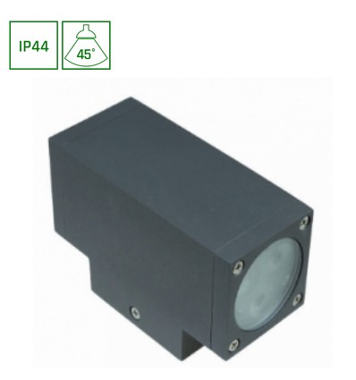 6W TORRE wandlamp - IP44, 400lm, 6000K, koud wit, incl. lichtbron