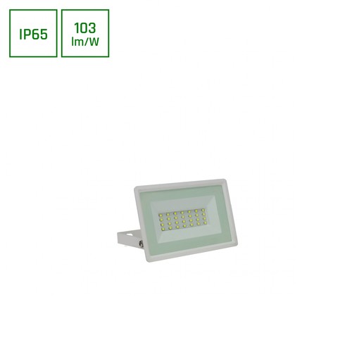20W LED breedstraler - Wit, werklamp, IP65 buiten