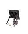30W LED breedstraler met sensor - 6000K (Koud wit), zwart