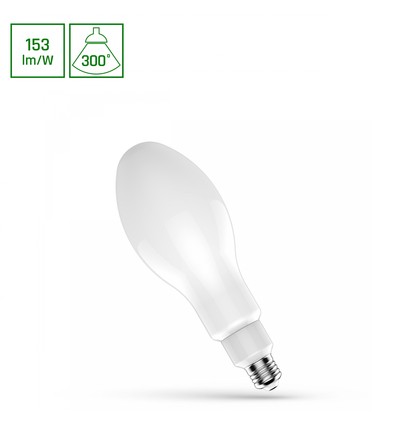 E27 36W LED-lamp - 360°, mat glas