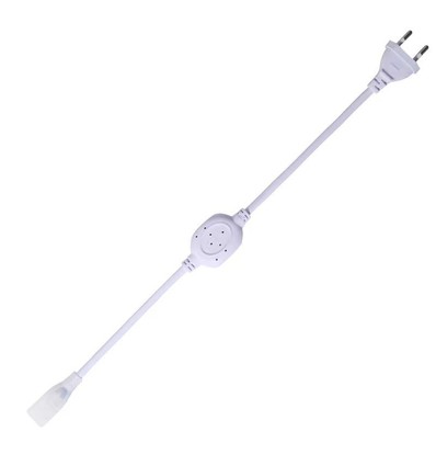 Stekker voor D15 CLIP-ON Neon Flex LED - Inclusief eindkap, IP67, 230V