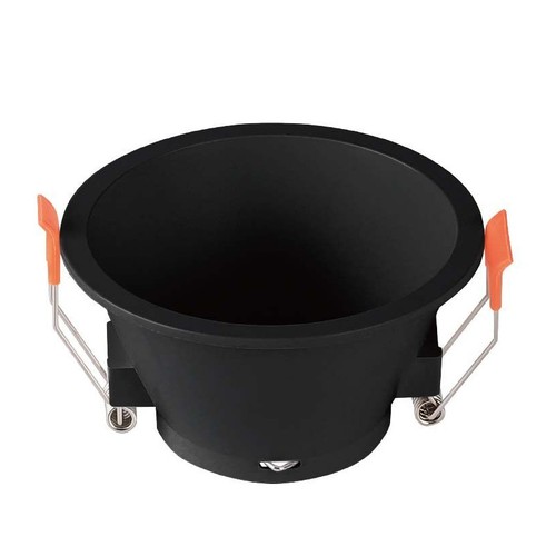 MR16 of GU10 Downlight, anti-verblinding - Zonder lichtbron, zwart, Zaagmaat: Ø8,3 cm, Afmetingen: Ø9,3 cm