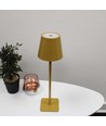 Oplaadbare LED tafellamp Binnen/buiten - Curry / goud, touch dimbaar, CCT, IP54 buiten