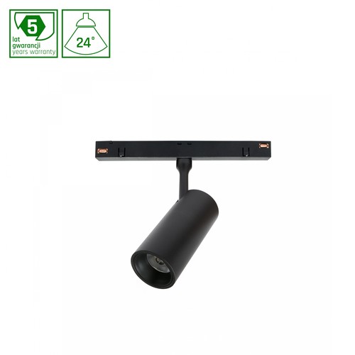 System Shift 6W Spot S railspot voor 48V - 24 graden, RA90, zwart, 5 jaar garantie