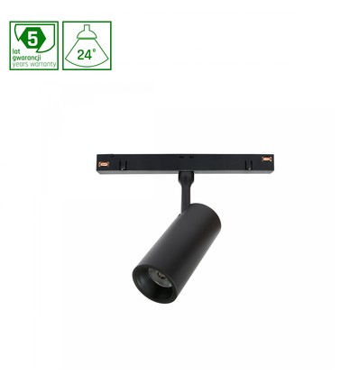 System Shift 6W Spot S railspot voor 48V - 24 graden, RA90, zwart, 5 jaar garantie
