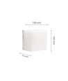 5W CCT wandlamp - IP54 buiten, 10x10cm