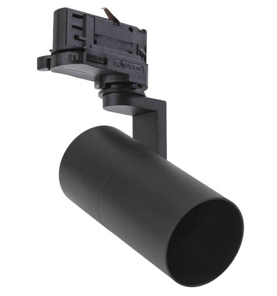 3-fase GU10 MADARA Mini II spanningsrailspot - Zwart, 3 circuits, zonder lichtbron