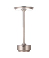 Oplaadbare LED tafellamp - Zilver, touch dimbaar, CCT, IP20