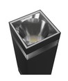 18W Torre ring wandlamp - IP54 buiten, CCT, vierkant, 3 lichtkleuren, zwart, up/down, incl. lichtbron