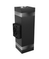 18W Torre ring wandlamp - IP54 buiten, CCT, vierkant, 3 lichtkleuren, zwart, up/down, incl. lichtbron