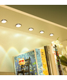 Ø6cm Sono60 meubelspot RA92 - 12V DC, Afmetingen: Ø6 cm, opbouw, kastverlichting, geborsteld staal