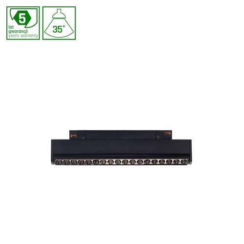 7W SHIFT LED railspot, 48V - RA90, 3000K, 35 graden, verstelbaar, zwart