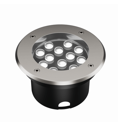 LEDlife inbouwspot - 12W, rond, roestvrij staal, 24V AC/DC