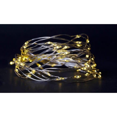 4 m. warm wit LED kerstverlichting - 80 LED, binnen, batterij