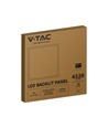 V-Tac 60x60 achterverlicht LED-paneel - 36W, witte rand