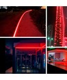 5m 11,5W/m Rode Neon COB strip - 230V, IP67 waterdicht, 288 LED, inkortbaar per 10cm