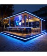 5m 11,5W/m Blauwe Neon COB strip - 230V, IP67, 288 LED, in te korten per 10cm