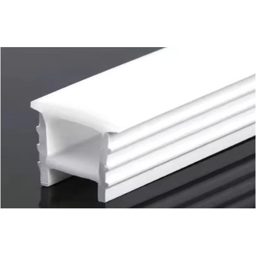 Siliconenprofiel 18x13 voor infrezen - Per meter, gatmaat 14x14mm, geschikt voor 8-10mm brede LED strip