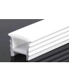 Siliconenprofiel 18x13 voor infrezen - Per meter, gatmaat 14x14mm, geschikt voor 8-10mm brede LED strip