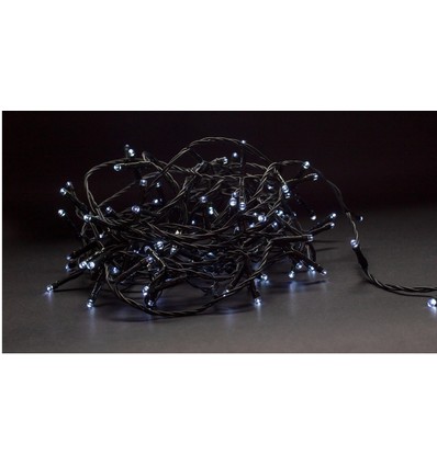 9 m. koud wit LED kerstlichtsnoer - 120 LED, IP44 buiten, 230V