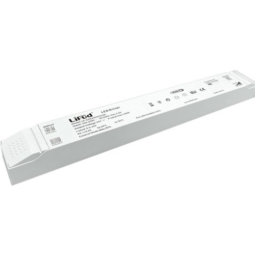 Lifud 120W / 12V DC dimbare voeding - 10A, IP20, DALI-interface + push dim, flikkervrij