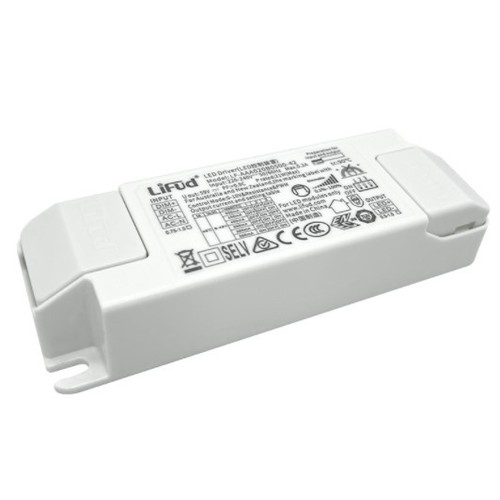 Lifud 30W / 400-750mA 1-10V dimbare LED driver - 9-42V, 0/1-10V signaalinterface, flikkervrij