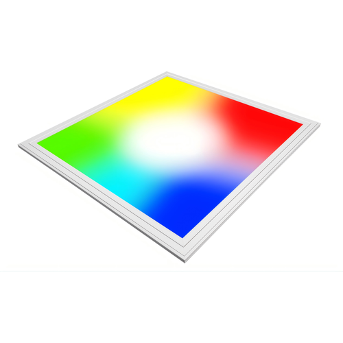 60x60 Zigbee RGB+CCT LED-paneel, 36W - Hoogte: 13mm, Witte rand