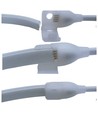 5m 9W/m RGB CLIP-ON LED-strip - 230V, IP67 waterdicht, witte cover, 60 LED