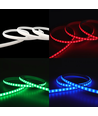 5m 9W/m RGB CLIP-ON LED-strip - 230V, IP67 waterdicht, witte cover, 60 LED