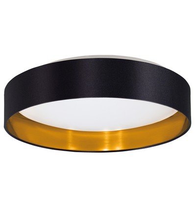 EGLO Maserlo LED Plafondlamp Ø38 24W in Zwart/Goud