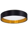 EGLO Maserlo LED Plafondlamp Ø38 24W in Zwart/Goud