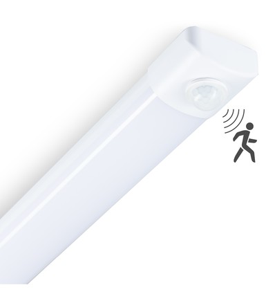 High-Lumen LED Armatuur 36W Met Sensor in 4000K, IP40, 230V - 120cm